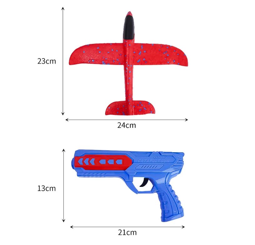 Catapult Airplane Launcher Toy – Foam Glider Shooting Fun