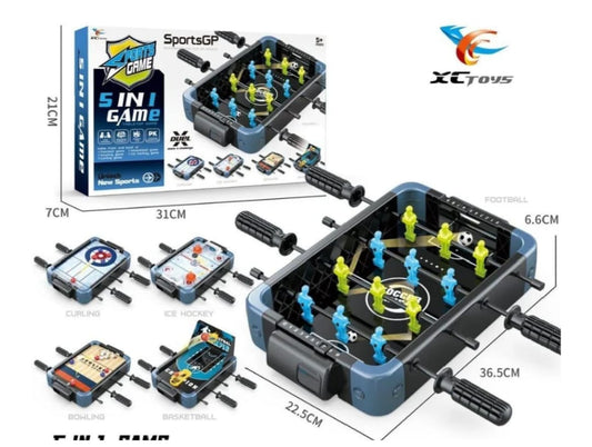 5-in-1 Multi Game Table – Ultimate Multiplayer Fun