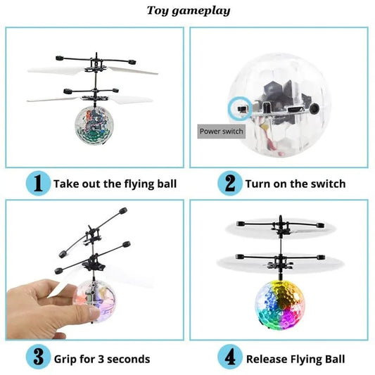 Rechargeable Flying Ball – Gesture Sensor Helicopter Toy