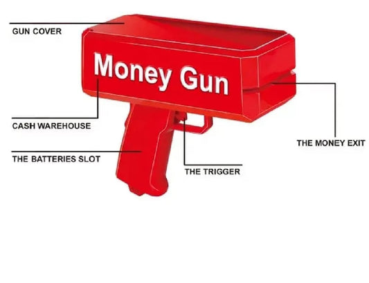 Electric Money Rain Gun Toy – Automatic Cash Shower Fun