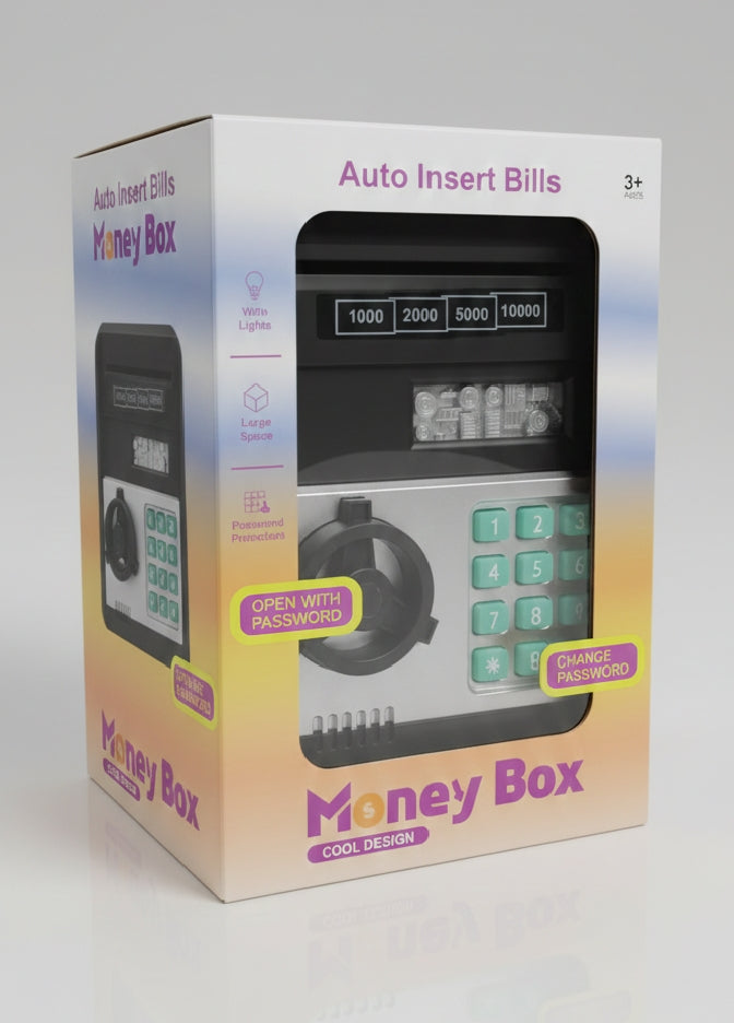 Mini Digital Electronic Safe Piggy Bank – Smart ATM Style Money Box