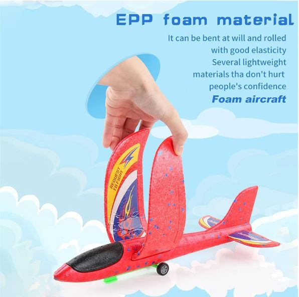 Catapult Airplane Launcher Toy – Foam Glider Shooting Fun