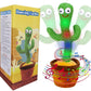Rechargeable Talking & Dancing Cactus – Fun Voice Repeat Toy