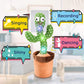 Rechargeable Talking & Dancing Cactus – Fun Voice Repeat Toy