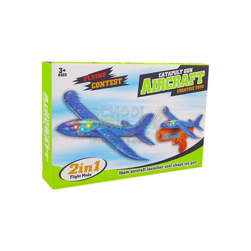 Catapult Airplane Launcher Toy – Foam Glider Shooting Fun