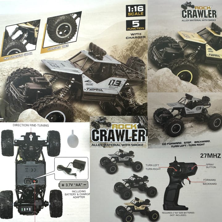 Rock Crawler RC Monster Truck – Electric Off-Road Remote Control Car