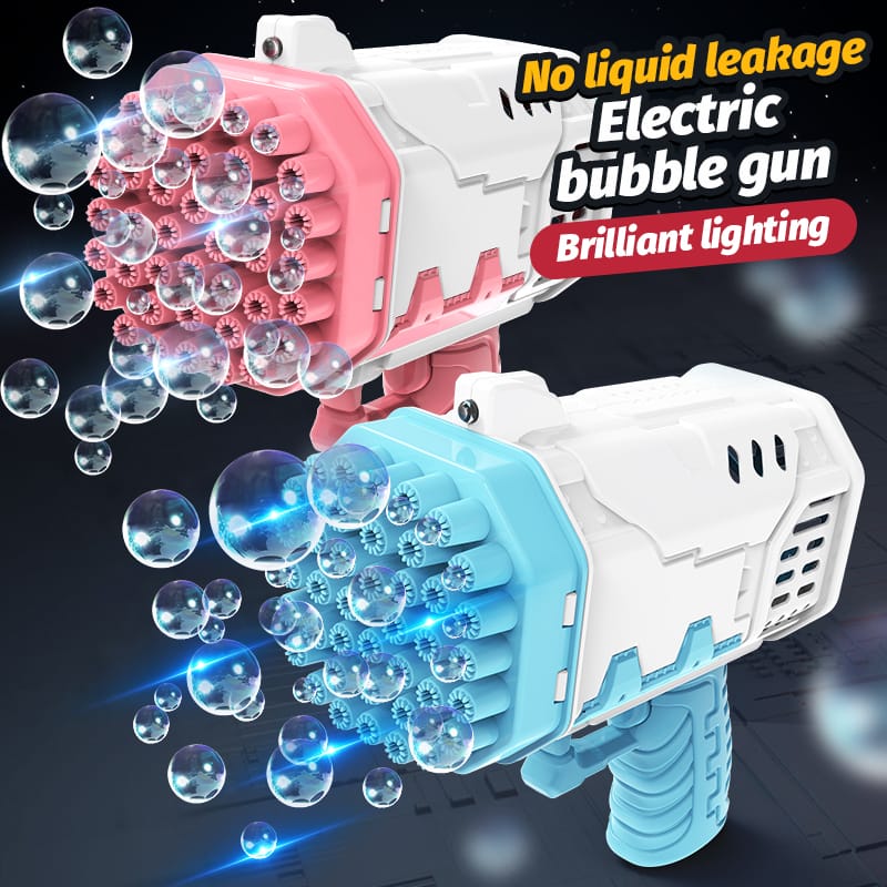 Electric Launcher Bubbles Gatling Gun -  Electric Bazooka Bubble Gun