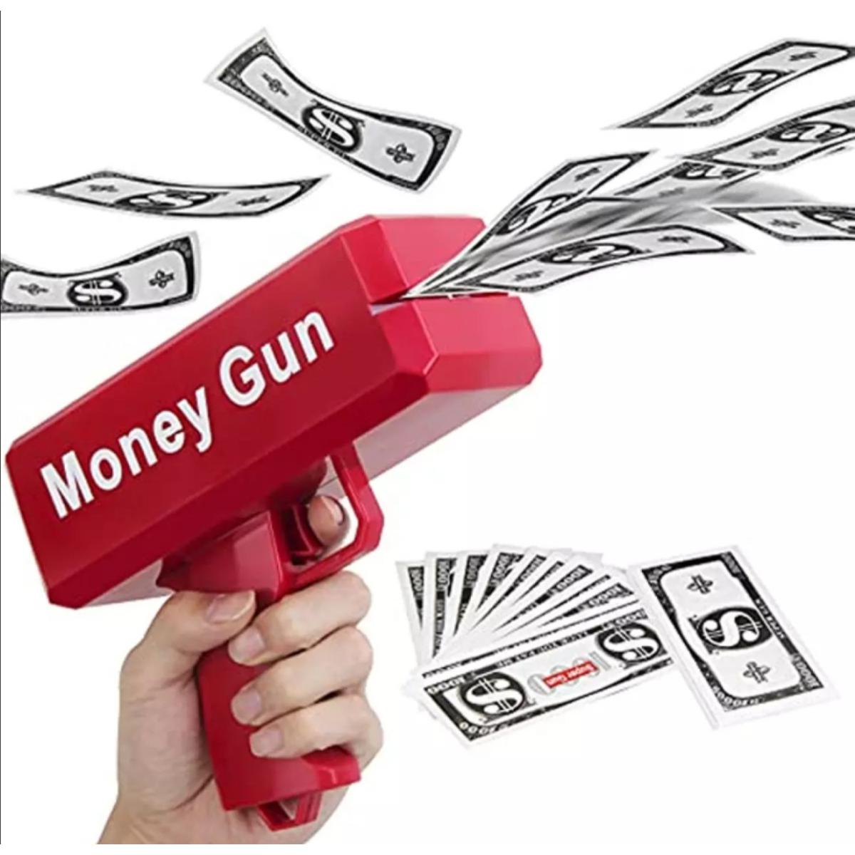 Electric Money Rain Gun Toy – Automatic Cash Shower Fun