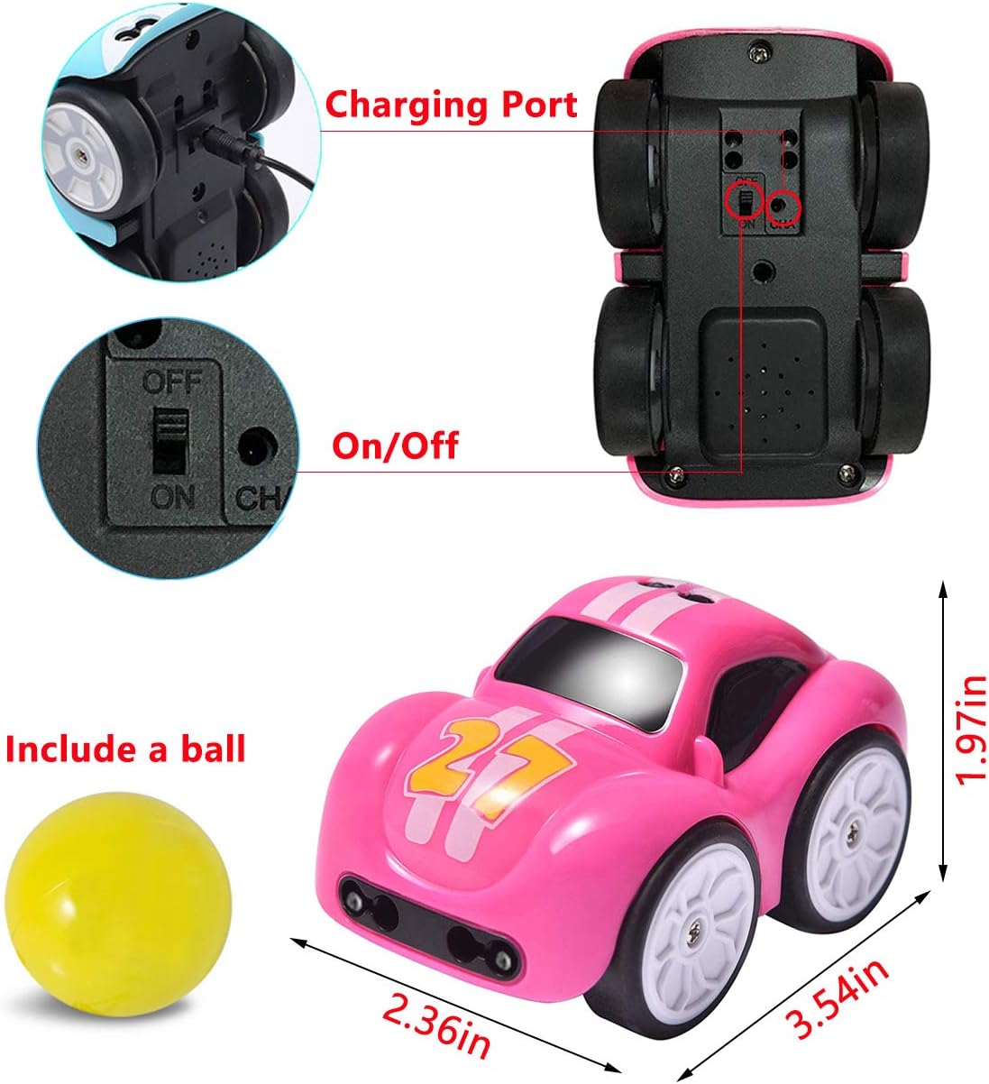 2.4GHz Smart Mini RC & Induction Car for Kids