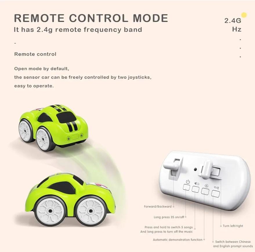 2.4GHz Smart Mini RC & Induction Car for Kids