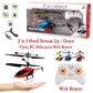 2 in 1 Hand Sensor RC Flying Helicopter Up/Down Remote Control