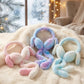 Cute Jumping Earmuffs Rabbit Moving Ears Airbag Hat Warm Funny Toy Cap Plush Toy