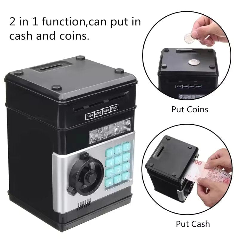 Mini Digital Electronic Safe Piggy Bank – Smart ATM Style Money Box