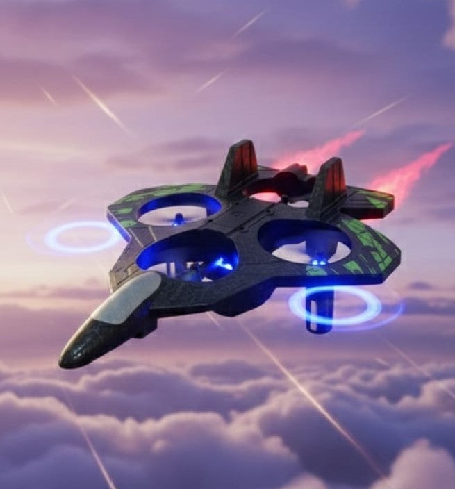 New 2.4 GHz Lightweight Flying Aircraft - RC Jet Toy (Interstellar Fighter Plane)