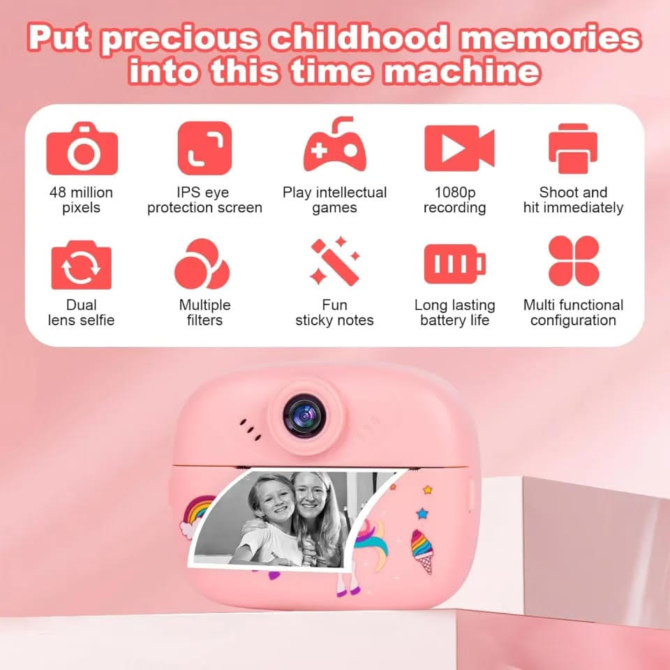Instant & Thermal Print Camera (With Printing)