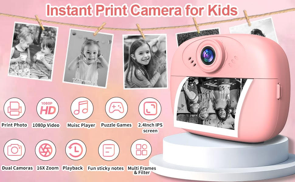 Instant & Thermal Print Camera (With Printing)